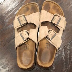 Betula Birkenstock Arizona Sandals, Suede Sz 41